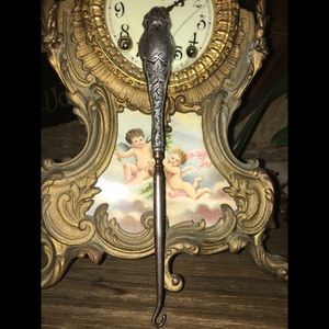 Antique beautifully ornate Sterling Silver Victorian Era 🎩 Boot / Button Hook